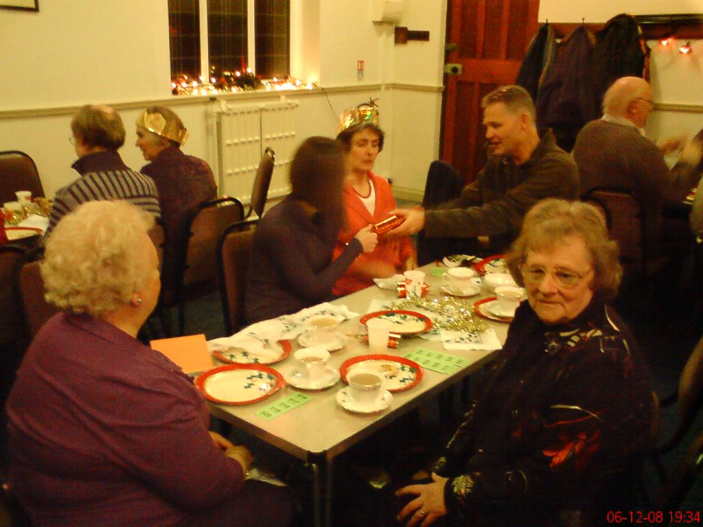 Photographs taken during the Christmas Party in Hankelow Methodist Chapel in December 2008